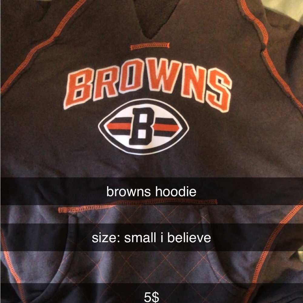 Brown and Orange Browns Hoodie